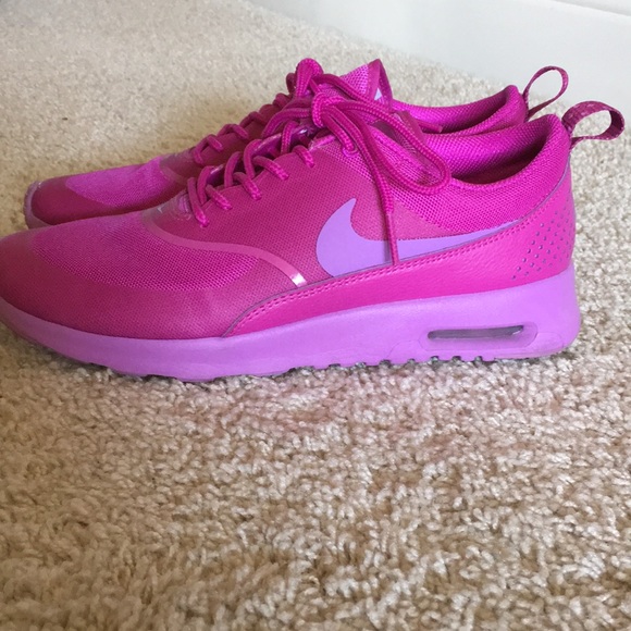 fuchsia running shoes